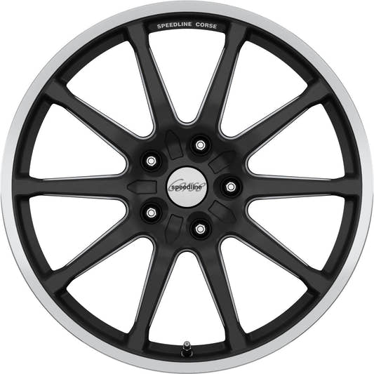 Speedline Corse SC1 Motorismo Racing Black-Matt-Hornkopiert Alufelge 9.5x19 Zoll ET25 LK 5x112 ML66.6 – Bild 2
