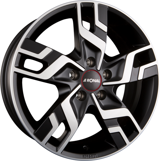 Ronal R64 Jetblack-Matt-Frontkopiert Alufelge 6.5x16 Zoll ET60 LK 5x130 ML78.1 – Bild 2