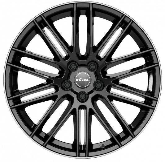 Rial KiboX diamant-schwarz hornpoliert Alufelge 9x20 Zoll ET33 LK 5x112 ML66.5 – Bild 2
