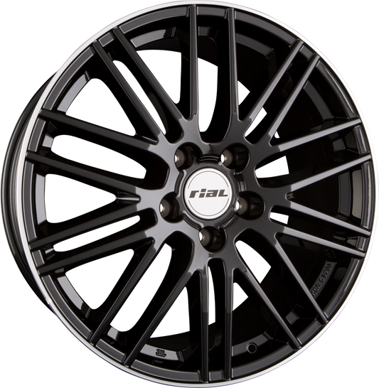 Rial Kibo X Diamant-Schwarz Hornpoliert Alufelge 9x20 Zoll ET52 LK 5x130 ML71.5 – Bild 2