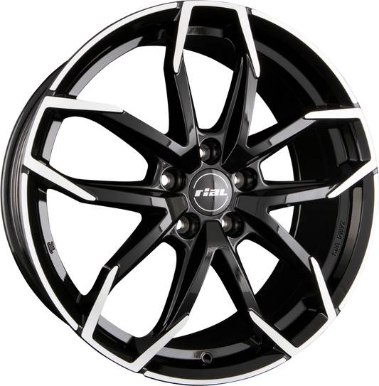 Rial Lucca Diamant-Schwarz Frontpoliert Alufelge 6.5x17 Zoll ET40 LK 4x108 ML63.4 – Bild 2