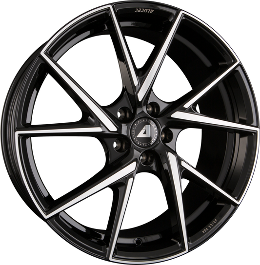 Alutec ADX.01 Diamant-Schwarz Frontpoliert Alufelge 8.5x19 Zoll ET50 LK 5x112 ML70.1 – Bild 2