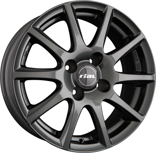 Rial Milano Titanium Alufelge 6x15 Zoll ET32 LK 4x108 ML65.1 – Bild 2