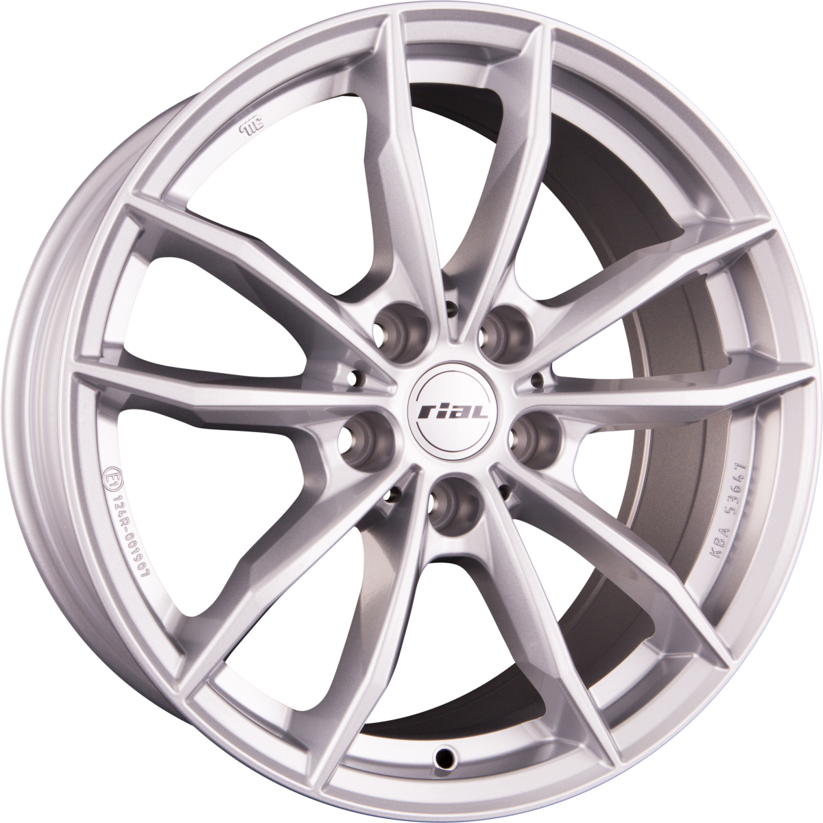 Rial X12X polar-silber Alufelge 9x20 Zoll ET33 LK 5x112 ML66.5 – Bild 8