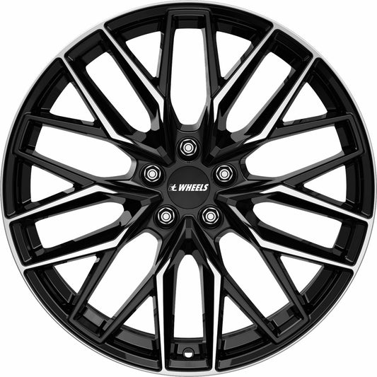 itWheels Xana gloss black polished Alufelge 9x20 Zoll ET35 LK 5x112 ML70.1 – Bild 2