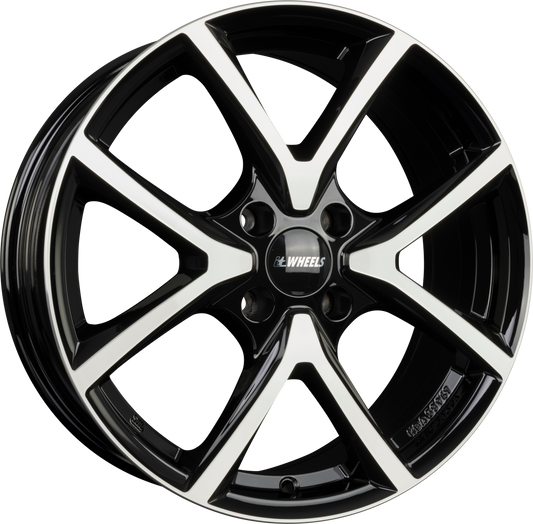 itWheels Mira Diamond Black Front Polished Alufelge 6.5x16 Zoll ET31.6 LK 4x108 ML65.1 – Bild 2