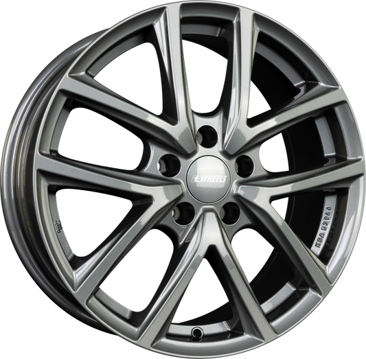 itWheels Mira gloss titanium Alufelge 7x17 Zoll ET45 LK 5x112 ML66.6 – Bild 2