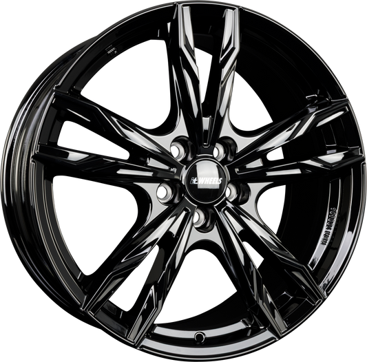itWheels Gina Gloss Black Alufelge 8.5x20 Zoll ET37 LK 5x112 ML57.1 – Bild 2