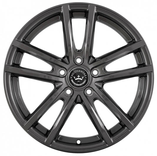 Meisterwerk MW15 Grey Glossy (GG) Alufelge 7x16 Zoll ET48 LK 5x108 ML67.1 – Bild 2