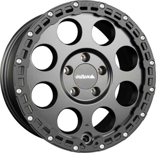 DELTA 4x4 Klassik B RUGGED Schwarz Matt Alufelge 9.5x20 Zoll ET25 LK 5x120 ML72.6 – Bild 2