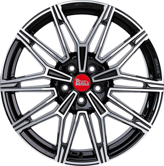 MAM B3 black front polish Alufelge 8.5x19 Zoll ET45 LK 5x112 ML66.65 – Bild 2