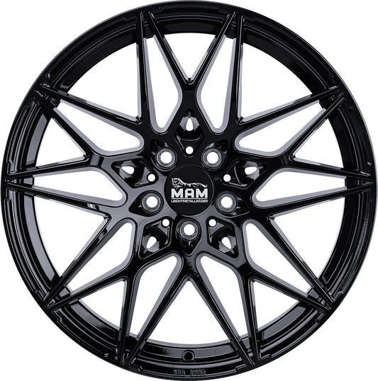 MAM B2N black painted Alufelge 8.5x19 Zoll ET30 LK 5x112 ML72.6 – Bild 2