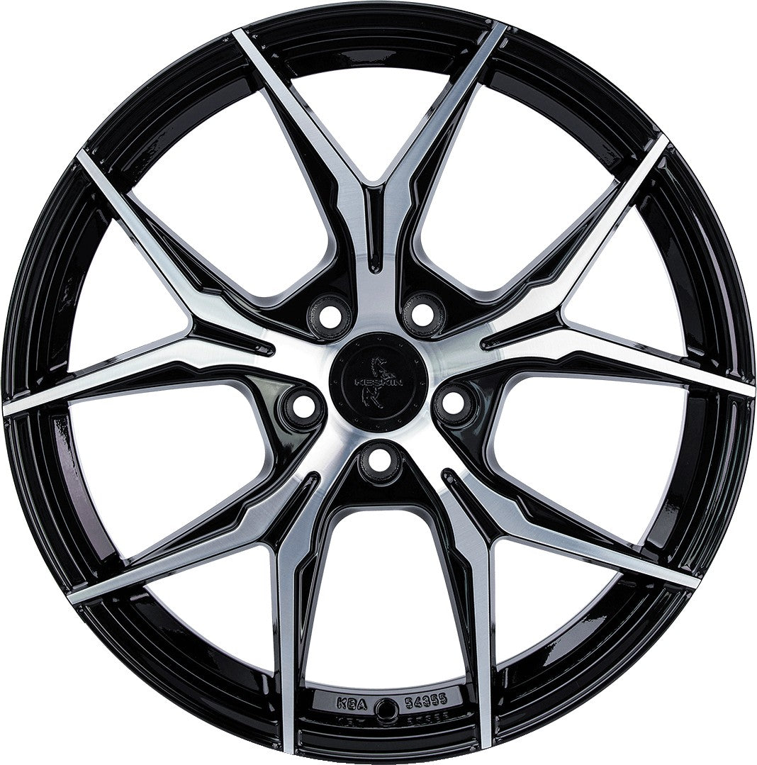 Keskin KT19N Angel black front polish Alufelge 8.5x19 Zoll ET30 LK 5x112 ML72.6 – Bild 2