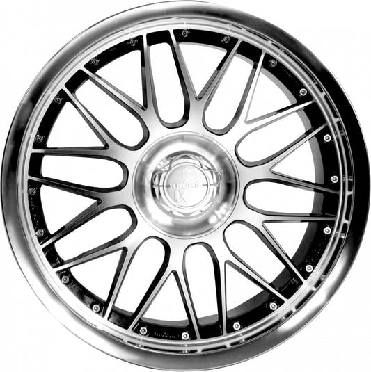 Keskin KT4 New Racer black front polish Alufelge 8.5x18 Zoll ET13 LK 5x112 ML76.9 – Bild 2