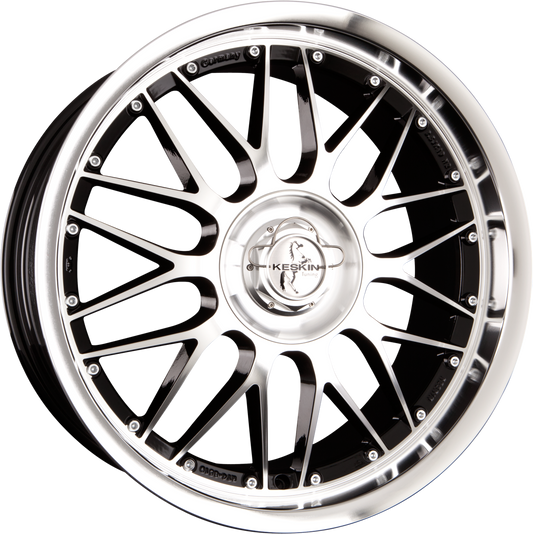 Keskin KT 4 New Racer Black Front Polish (BFP) Alufelge 9.5x19 Zoll ET30 LK 5x100 ML72.6 – Bild 2