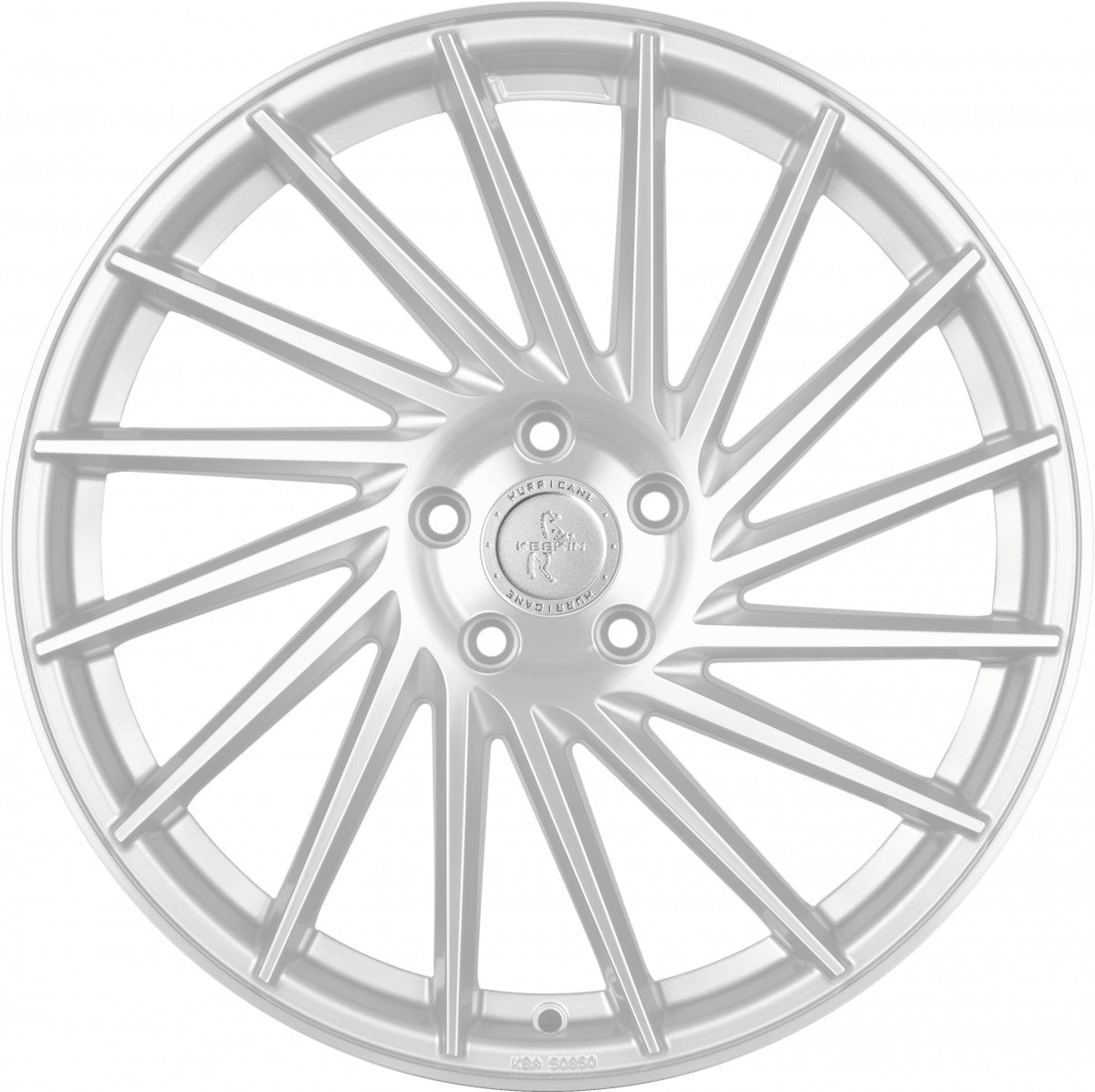 Keskin KT17 Hurricane silver front polish Alufelge 8.5x19 Zoll ET45 LK 5x112 ML72.6 – Bild 2