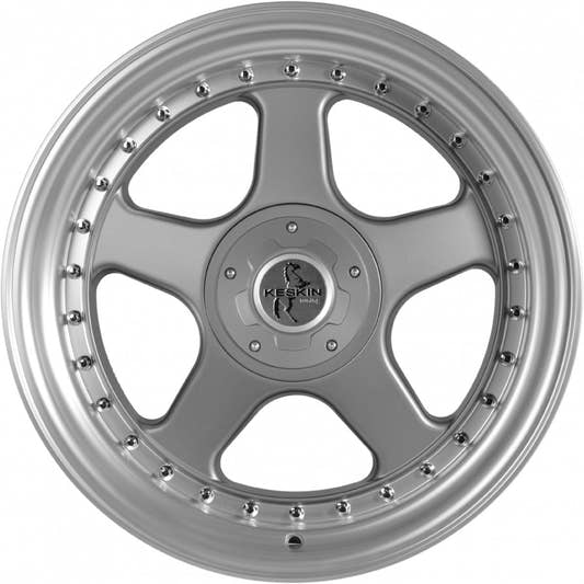 Keskin KT1 Klassik titan grey lip polish Alufelge 10x18 Zoll ET35 LK 5x112 ML72.6 – Bild 2