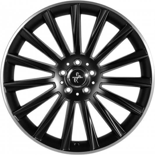 Keskin KT18 Turbo matt black lip polish Alufelge 8.5x20 Zoll ET30 LK 5x112 ML66.6 – Bild 2
