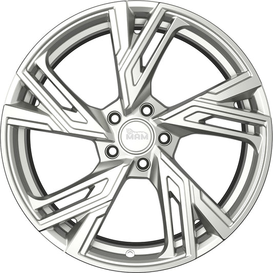 MAM RS5 silver painted Alufelge 8x18 Zoll ET40 LK 5x108 ML72.6 – Bild 2