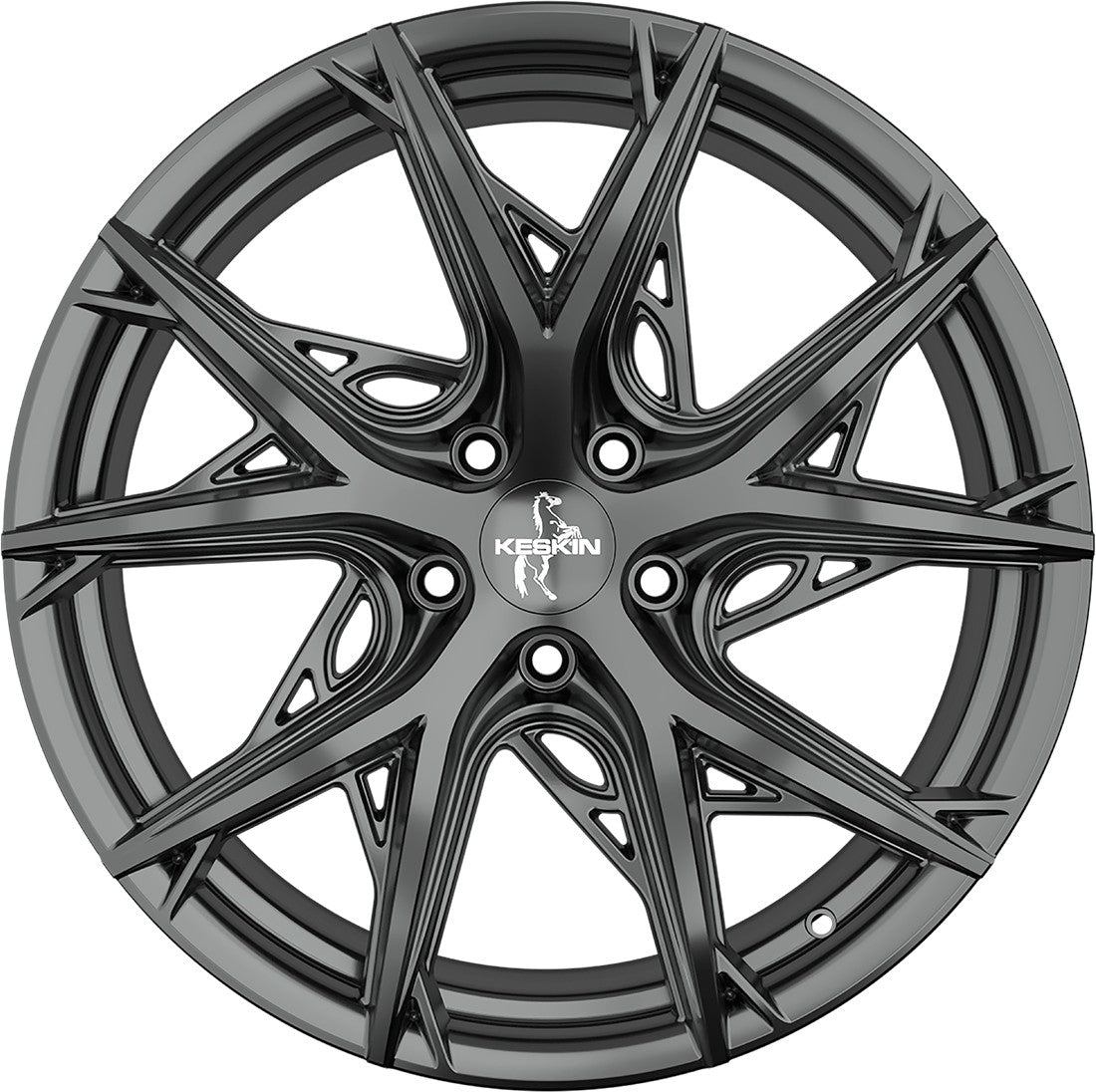 Keskin KT24C Thunder palladium painted Alufelge 8.5x19 Zoll ET30 LK 5x112 ML66.6 – Bild 2