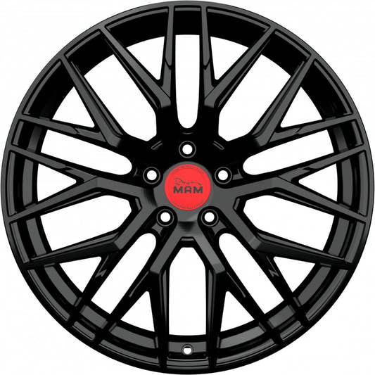 MAM RS4 black painted Alufelge 7x16 Zoll ET50 LK 5x120 ML65.1 – Bild 2