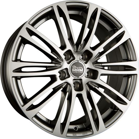MAM A4 Hyper Front Polish (HFP) Alufelge 7.5x17 Zoll ET40 LK 5x108 ML72.6 – Bild 2