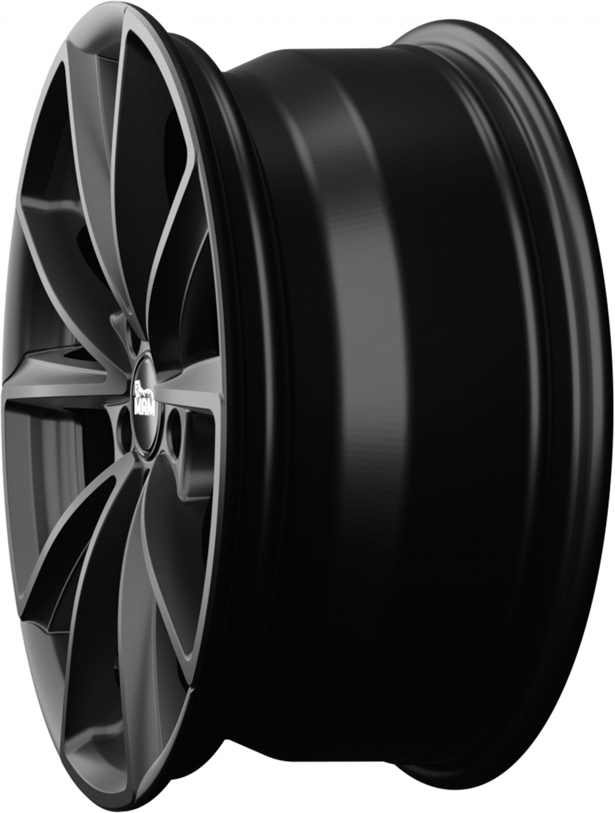 MAM A5 matt black painted Alufelge 8x19 Zoll ET30 LK 5x112 ML66.6 – Bild 8