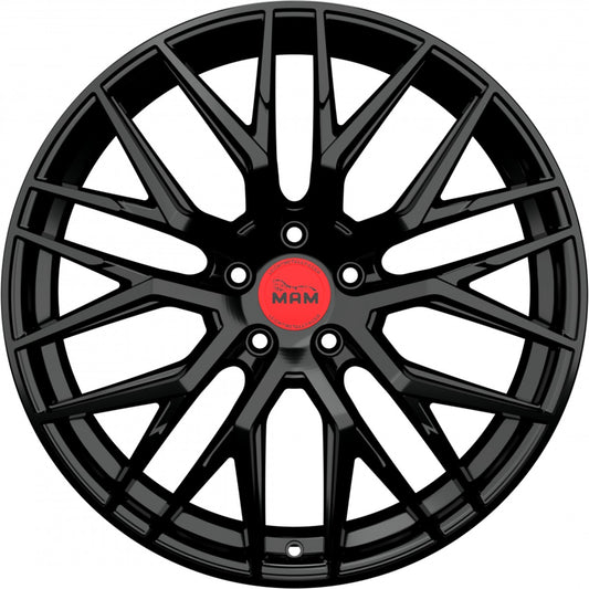 MAM RS4 black painted Alufelge 8x18 Zoll ET45 LK 5x112 ML72.6 – Bild 2