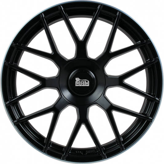 MAM GT1 matt black lip polish Alufelge 9.5x19 Zoll ET42 LK 5x112 ML66.6 – Bild 2