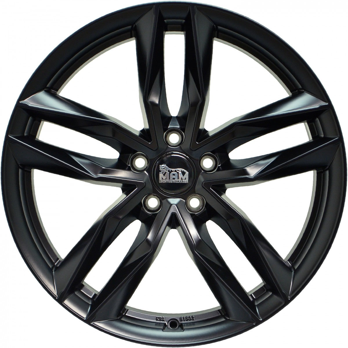 MAM RS3 matt black painted Alufelge 7x16 Zoll ET46 LK 5x108 ML72.6 – Bild 2