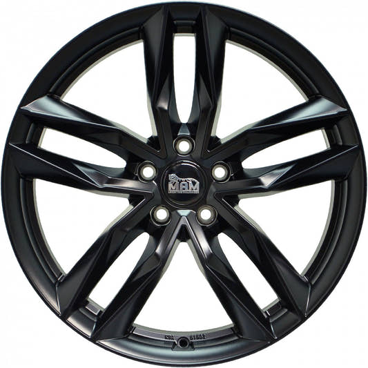 MAM RS3 matt black painted Alufelge 7x16 Zoll ET46 LK 5x108 ML72.6 – Bild 2