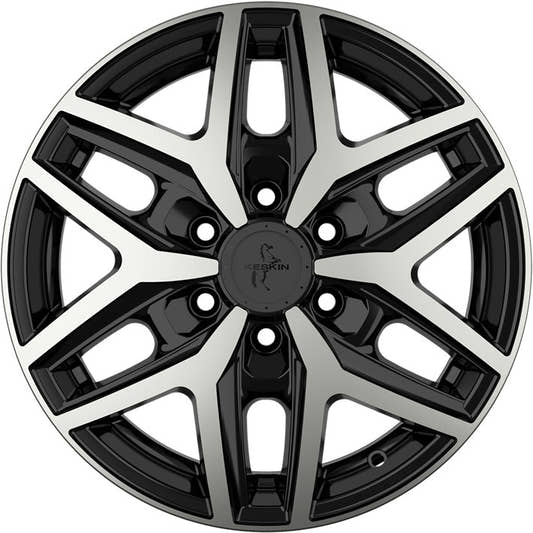 Keskin KT C1-6L Camper black front polish Alufelge 6.5x16 Zoll ET60 LK 6x130 ML84.1 – Bild 2