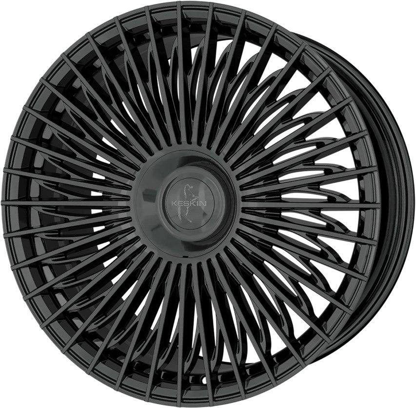 Keskin KT X1 Exclusive black painted Alufelge 9.5x21 Zoll ET33 LK 5x112 ML66.6 – Bild 3