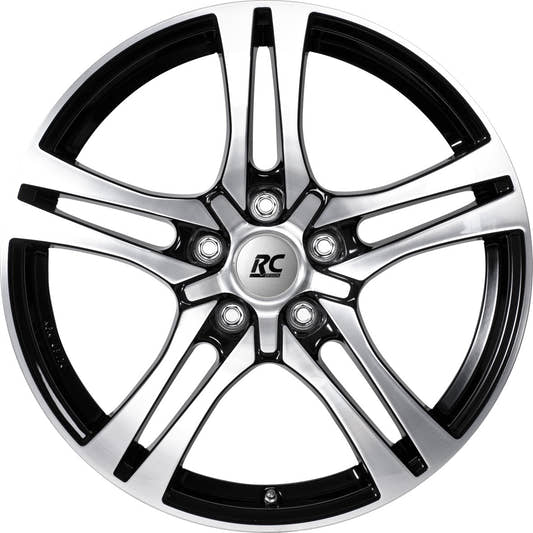 RC-Design RC26 schwarz front-poliert Alufelge 7.5x18 Zoll ET45 LK 5x100 ML63.4 – Bild 2