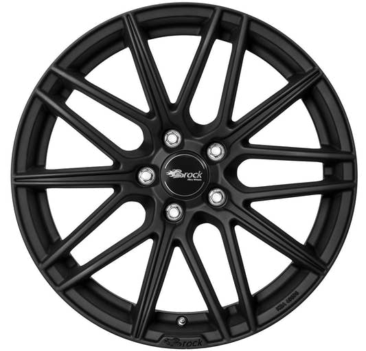 Brock B34 schwarz-matt lackiert 7.5x17 ET35 - LK5/114.3 ML72.6