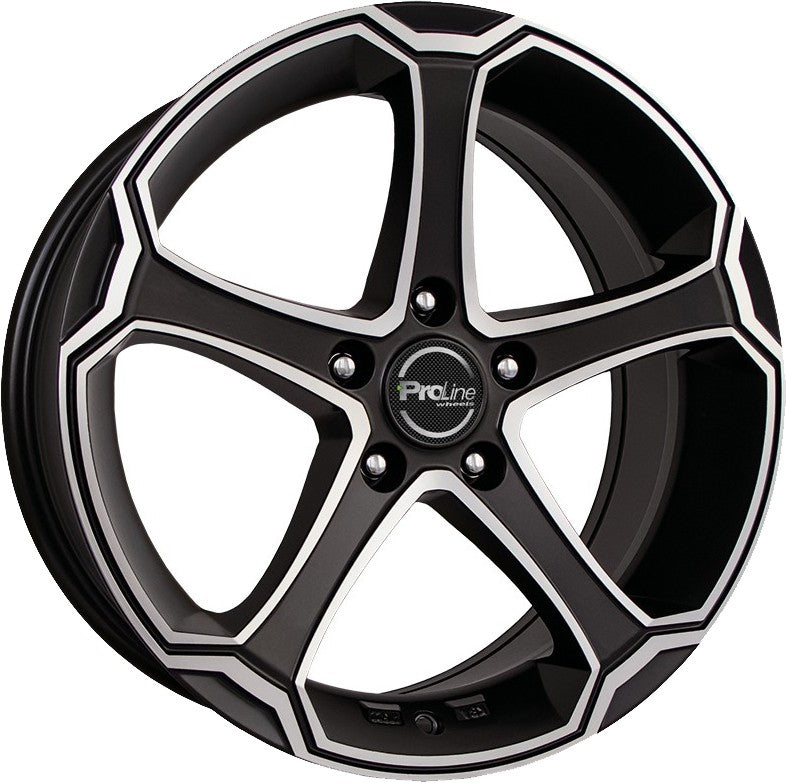 Proline PXO carbon matt polished Alufelge 8x18 Zoll ET35 LK 5x112 ML74.1