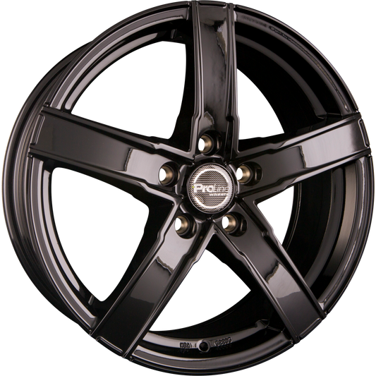Proline SX100 Black Glossy (BG) Alufelge 7x17 Zoll ET40 LK 5x115 ML70.2 – Bild 2