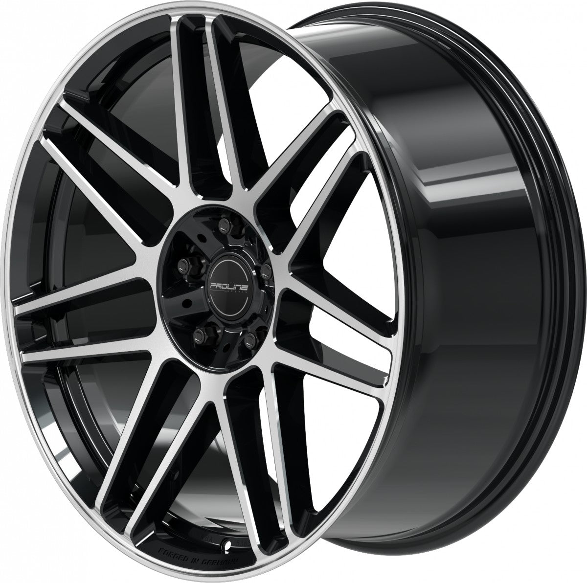 Proline PFG forged black polished Alufelge 10x22 Zoll ET21 LK 5x130 ML84 – Bild 6