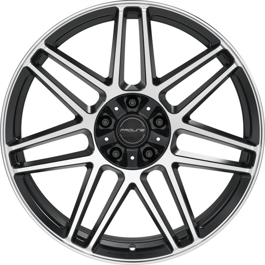 Proline PFG forged black matt polished Alufelge 10x22 Zoll ET21 LK 5x130 ML84 – Bild 2