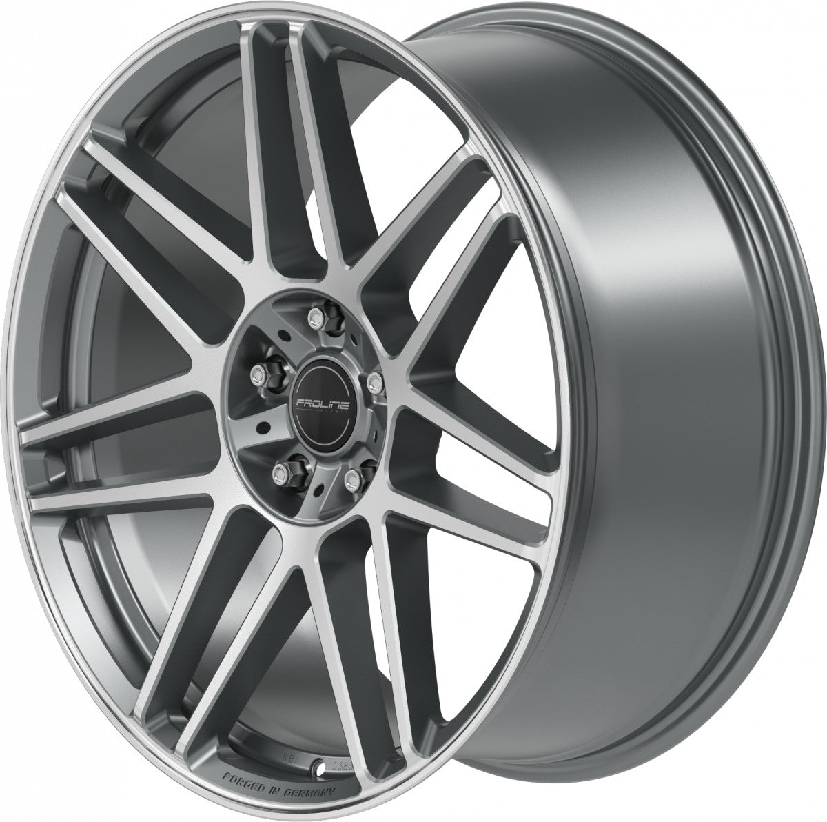Proline PFG forged matt grey polished Alufelge 10x22 Zoll ET21 LK 5x130 ML84 – Bild 6