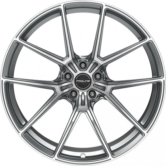 Proline PFR forged matt grey polished Alufelge 10.5x21 Zoll ET19 LK 5x112 ML66.5 – Bild 2