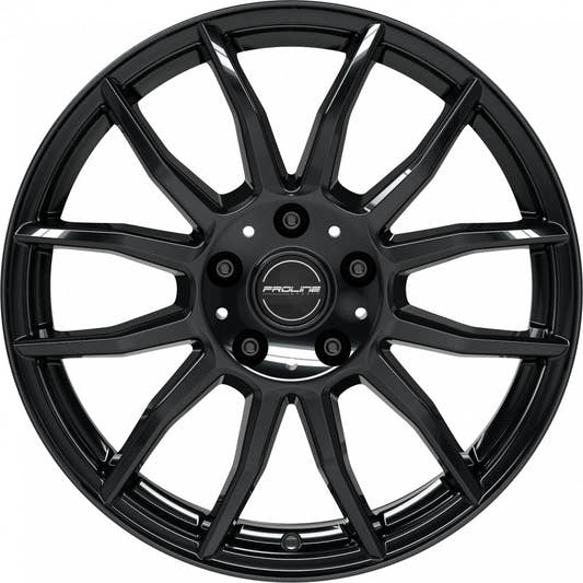 Proline AX100 black glossy Alufelge 8x19 Zoll ET48 LK 5x112 ML66.5 – Bild 2