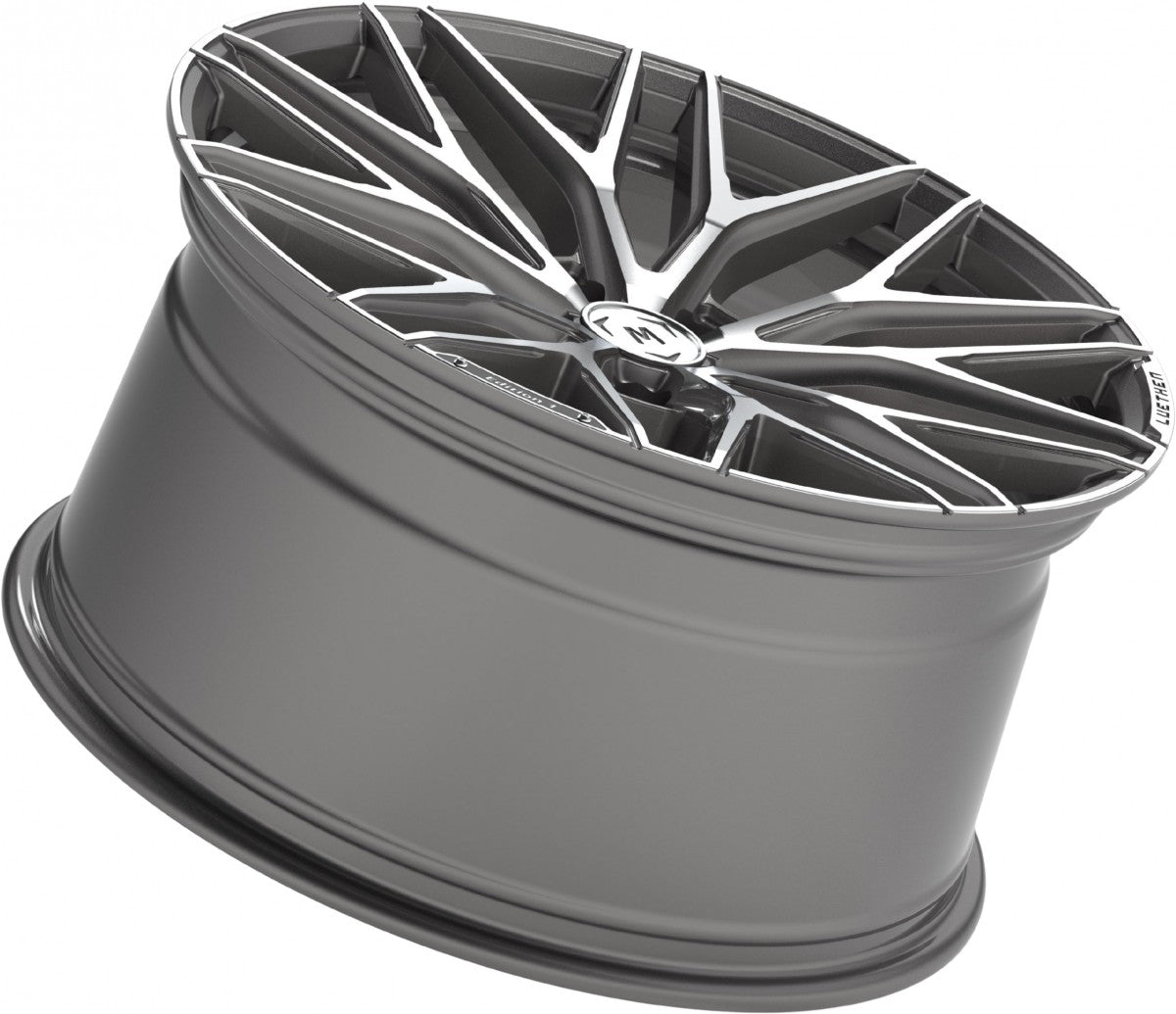 Luethen Edition 1 platinum polished Alufelge 9.5x20 Zoll ET45 LK 5x112 ML82 – Bild 4