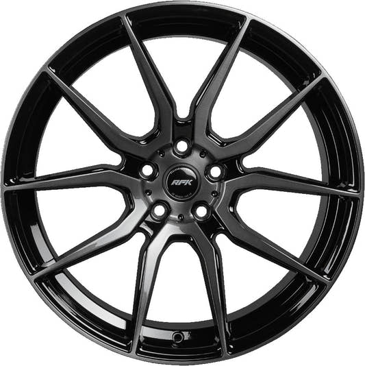 RFK Wheels GLS303 gloss black brushed Alufelge 10.5x20 Zoll ET40 LK 5x114.3 ML82 – Bild 2