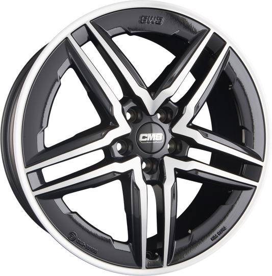 CMS C29 Aero DB Diamant Schwarz Glanz Alufelge 8x19 Zoll ET45 LK 5x112 ML57.1 – Bild 2