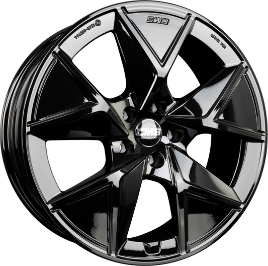 CMS C42 Aero CBG Schwarz Glanz Alufelge 8x19 Zoll ET45 LK 5x112 ML57.1 – Bild 2