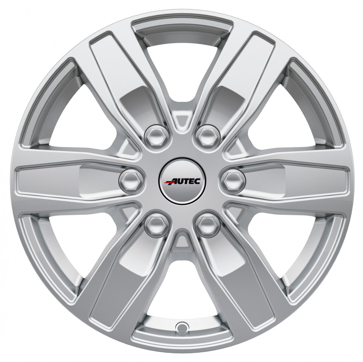Autec Typ Q - Quantro 6-Loch brillantsilber 6.5x16 ET62 - LK6/130 ML84.1