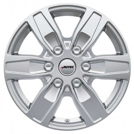 Autec Typ Q - Quantro 6-Loch brillantsilber 6.5x16 ET50 - LK6/120 ML74.6
