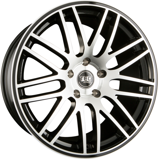 TEC Speedwheels GT1 Schwarz Glanz Frontpoliert (BMF) Alufelge 9x20 Zoll ET38 LK 5x114.3 ML72.5 – Bild 2