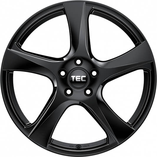 TEC Speedwheels AS5 black glossy Alufelge 7x17 Zoll ET38 LK 5x100 ML57.1 – Bild 2